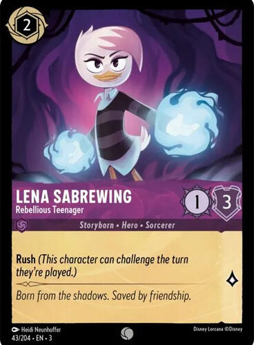 Lena Sabrewing - Rebellious Teenager Into the Inklands 43/204