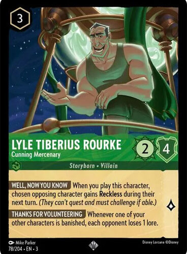 Lyle Tiberius Rourke - Cunning Mercenary Into the Inklands 78/204