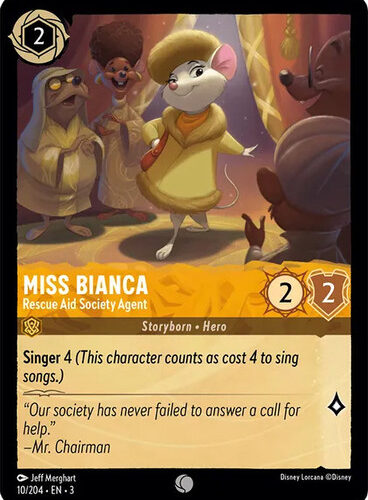 Miss Bianca - Rescue Aid Society Agent 10/204