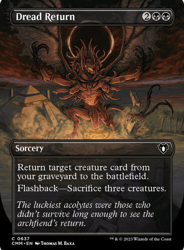 Dread Return (Borderless) Commander Masters - Variants