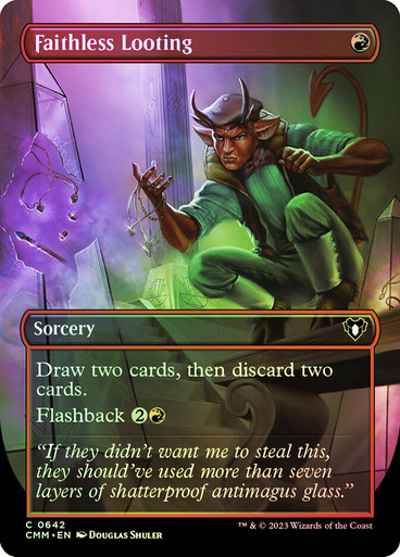 FaithlessLooting642__23775 (1) Faithless Looting (Borderless) Commander Masters - Variants