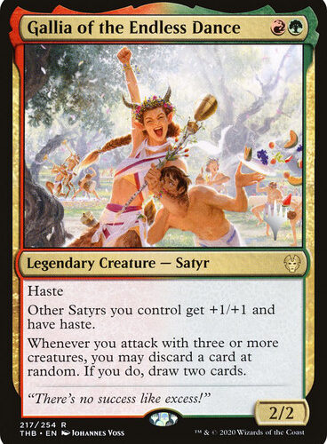 Gallia of the Endless Dance (Promo Pack) (Theros Beyond Death) Promo: Planeswalker Stamped