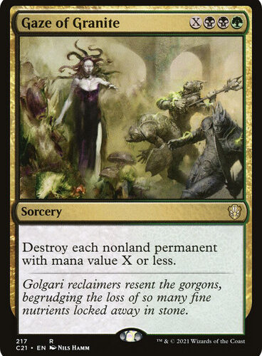 Gaze of Granite Commander 2021