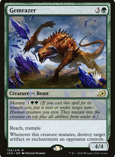 Gemrazer (Promo Pack) (Ikoria: Lair of Behemoths) Promo: Planeswalker Stamped