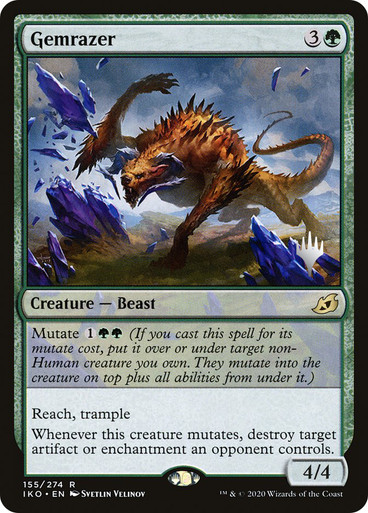 Gemrazer__99883 Gemrazer (Promo Pack) (Ikoria: Lair of Behemoths) Promo: Planeswalker Stamped