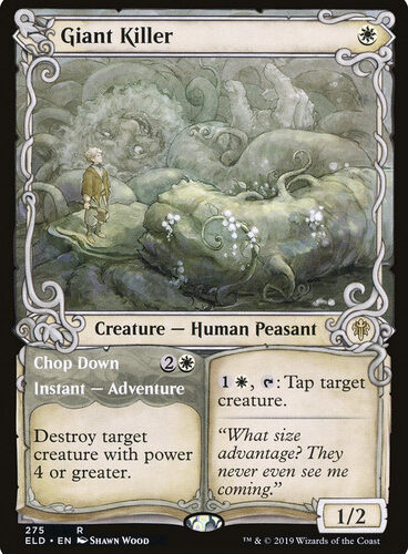 Giant Killer // Chop Down (Showcase) Throne of Eldraine - Variants