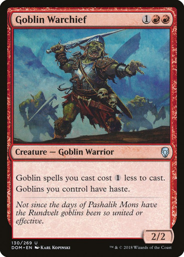 Goblin Warchief Dominaria