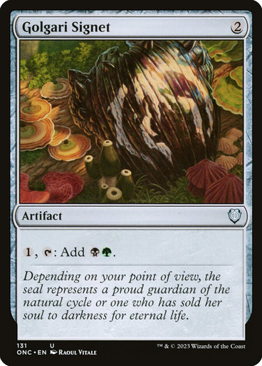 GolgariSignet__19158 Golgari Signet Phyrexia: All Will Be One Commander
