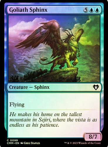 Goliath Sphinx Commander Masters