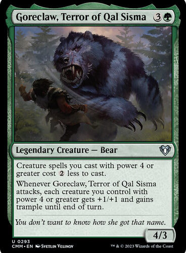 Goreclaw, Terror of Qal Sisma Commander Masters