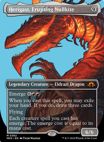 Herigast, Erupting Nullkite (Borderless) Modern Horizons 3 - Variants