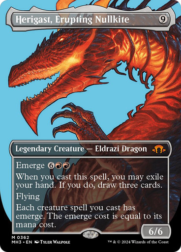 Herigast, Erupting Nullkite (Borderless) Modern Horizons 3 - Variants