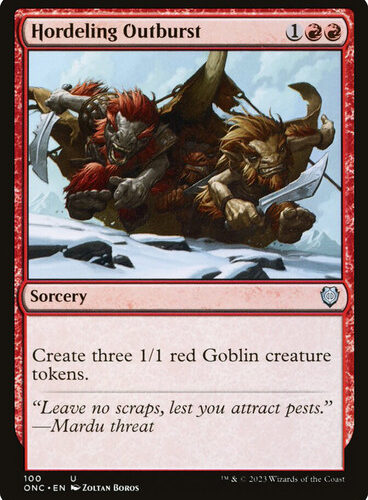 Hordeling Outburst Phyrexia: All Will Be One Commander