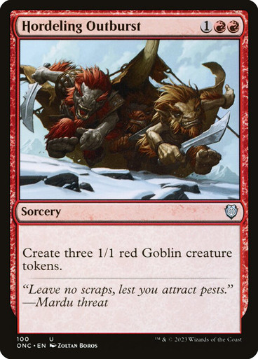 HordelingOutburst__61086 Hordeling Outburst Phyrexia: All Will Be One Commander
