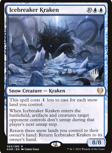 Icebreaker Kraken (Promo Pack) (Kaldheim) Promo: Planeswalker Stamped