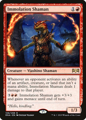 ImmolationShaman__88775 Immolation Shaman Ravnica Allegiance