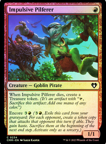 Impulsive Pilferer Commander Masters