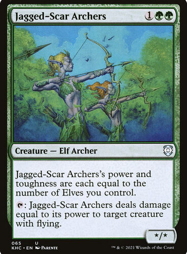 Jagged-Scar Archers Kaldheim Commander