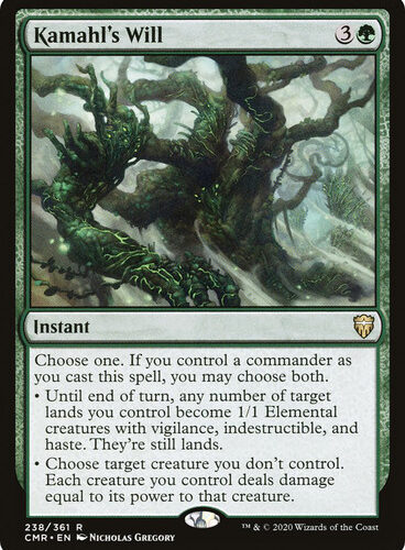 Kamahl's Will Commander Legends