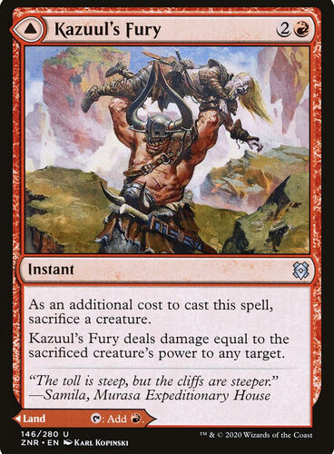 Kazuul's Fury // Kazuul's Cliffs Zendikar Rising