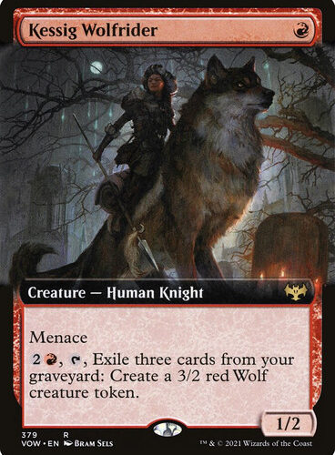 Kessig Wolfrider (Extended Art) Innistrad: Crimson Vow - Variants