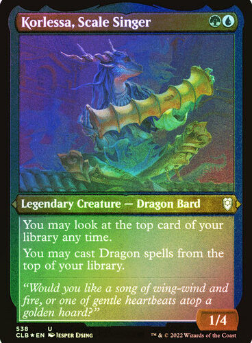 Korlessa, Scale Singer (Foil Etched) Commander Legends: Battle for Baldur's Gate - Foil Etched