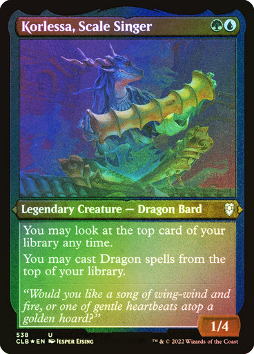 KorlessaScaleSinger538__59914 Korlessa, Scale Singer (Foil Etched) Commander Legends: Battle for Baldur's Gate - Foil Etched