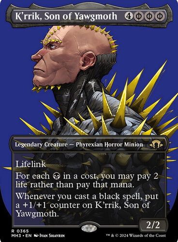 K'rrik, Son of Yawgmoth (Borderless) Modern Horizons 3 - Variants