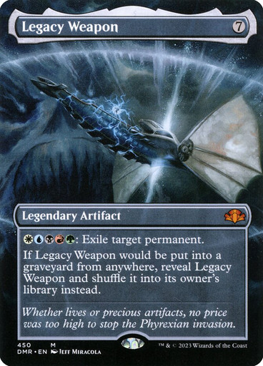 LegacyWeapon450__54600 Legacy Weapon (Borderless) Dominaria Remastered - Borderless