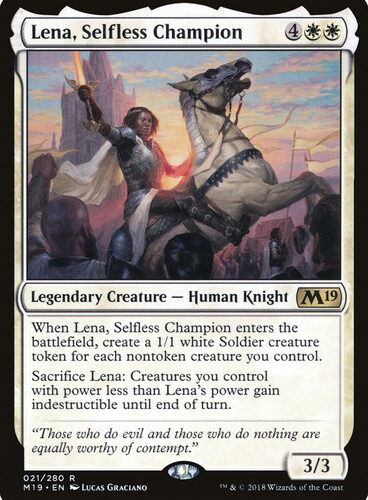 Lena, Selfless Champion Core Set 2019