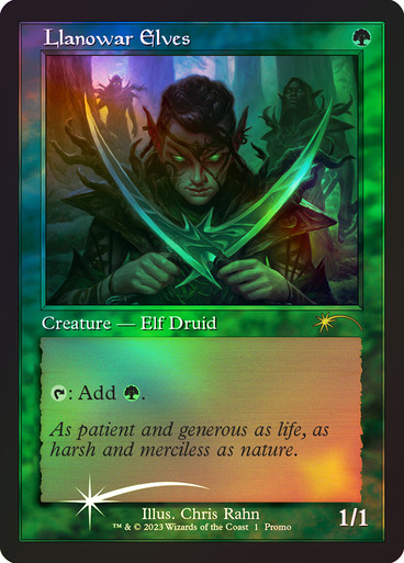 LlanowarElvesResale__27778 Llanowar Elves (Resale) (Retro Frame) Promo: General