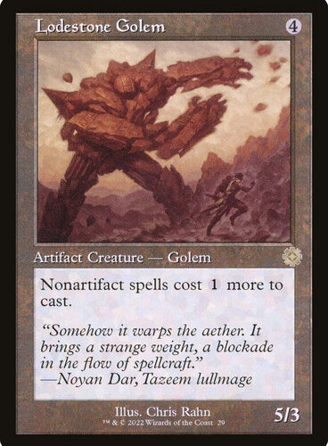 Lodestone Golem (#029) (Retro Frame) The Brothers' War Retro Artifacts