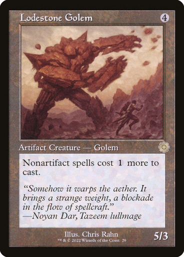 LodestoneGolem__36115 Lodestone Golem (#029) (Retro Frame) The Brothers' War Retro Artifacts