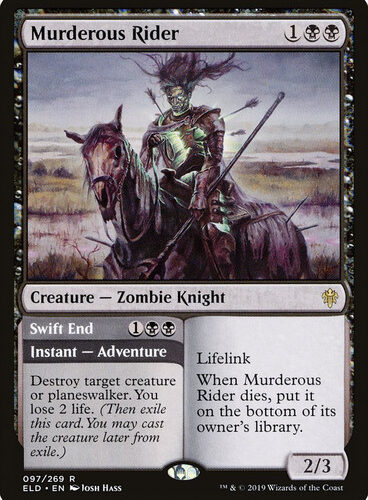 Murderous Rider // Swift End Throne of Eldraine