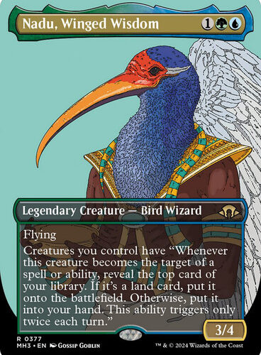 Nadu, Winged Wisdom (Borderless) Modern Horizons 3 - Variants