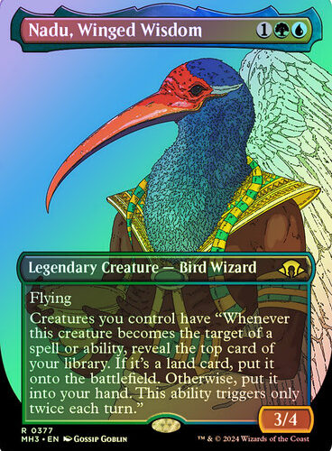 Nadu, Winged Wisdom (Borderless) Modern Horizons 3 - Variants