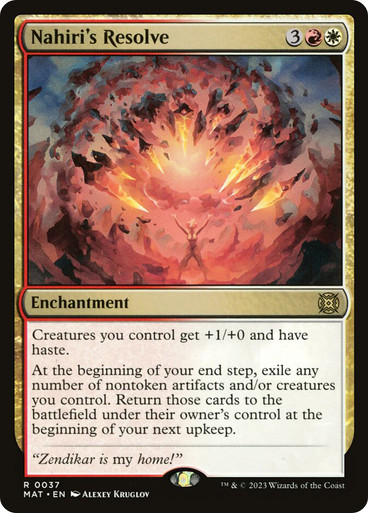 Nahiri's Resolve March of the Machine: The Aftermath