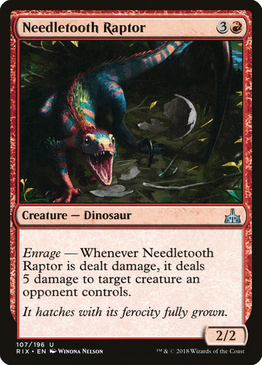 NeedletoothRaptor__31618 Needletooth Raptor Rivals of Ixalan