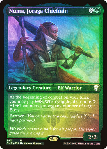 NumaJoragaChieftain__97484 Numa, Joraga Chieftain (Foil Etched) Commander Legends - Foil Etched
