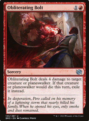 Obliterating Bolt The Brothers' War