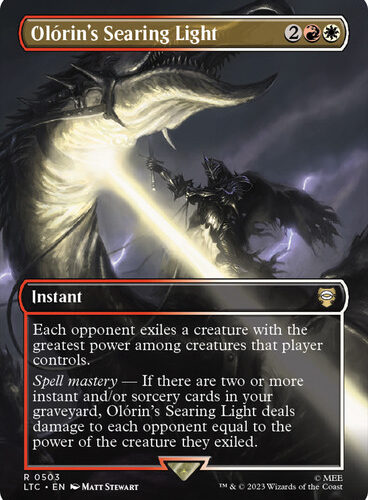 Olorin's Searing Light (Borderless) The Lord of the Rings Commander - Variants English