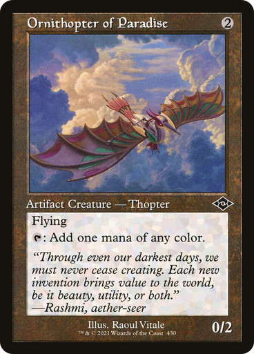 OrnithopterOfParadise430__50350 Ornithopter of Paradise (Retro Frame) Modern Horizons 2 - Retro Frame