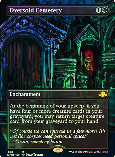 Oversold Cemetery (Borderless) Dominaria Remastered - Borderless