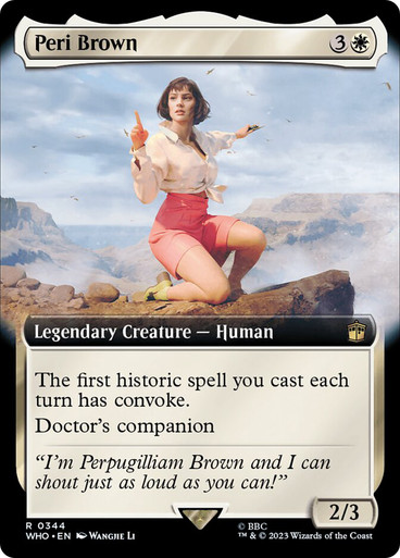 PeriBrown344__09703 (1) Peri Brown (Extended Art) Doctor Who Commander - Variants
