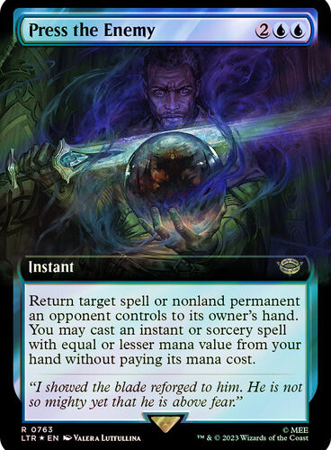 Press the Enemy (Extended Art) (Surge Foil) The Lord of the Rings - Alternate Foil