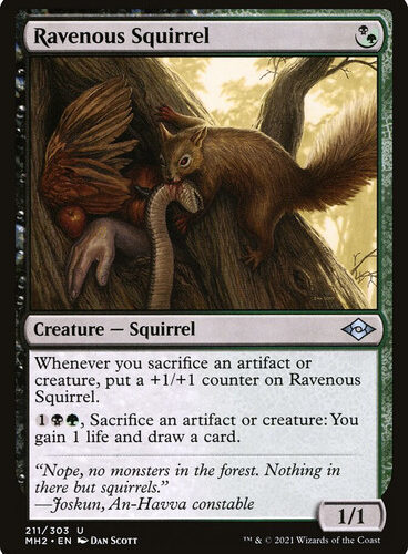 Ravenous Squirrel Modern Horizons 2