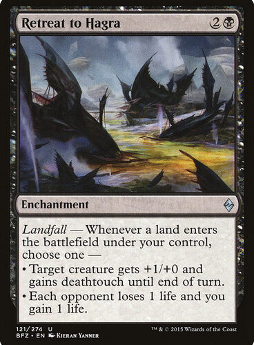 Retreat to Hagra Battle for Zendikar