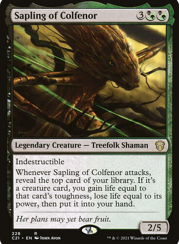 Sapling of Colfenor Commander 2021