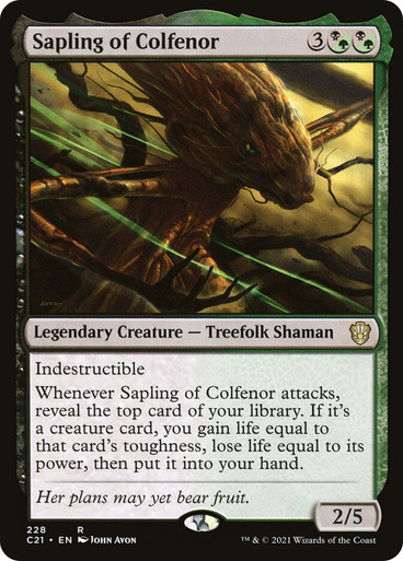 SaplingOfColfenor__26416 Sapling of Colfenor Commander 2021