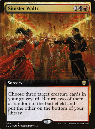 Sinister Waltz (Extended Art) Innistrad: Crimson Vow Commander - Variants